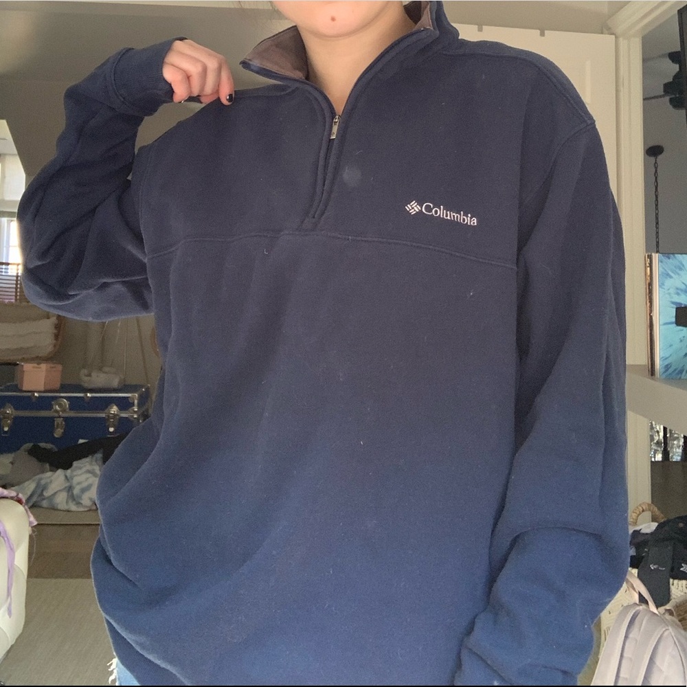 columbia quarter zip sweatshirt